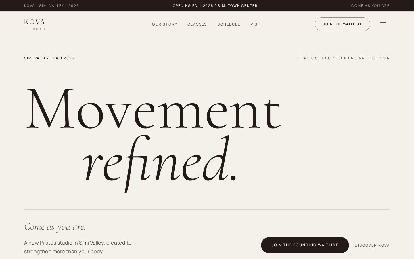 KOVA Studios website